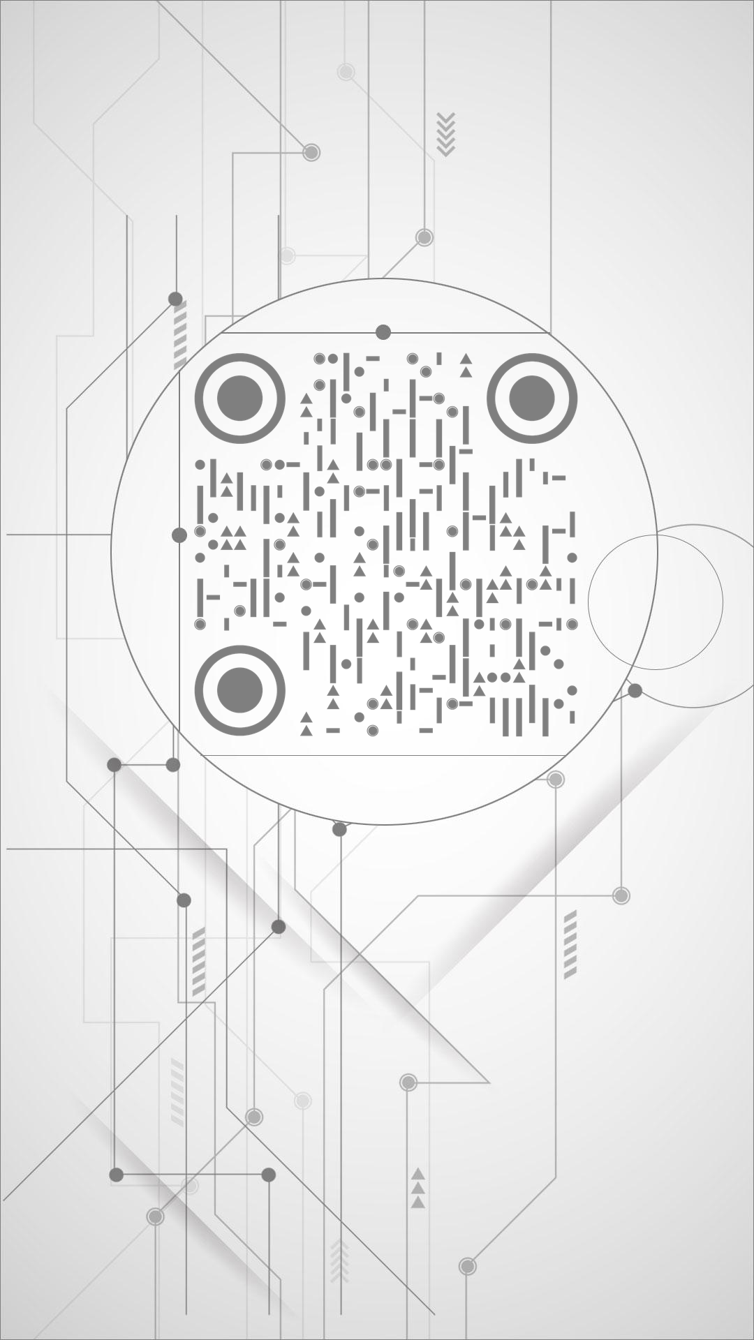 简约线条灰色线性数学极简二维码生成器-平面静态-手机壁纸
