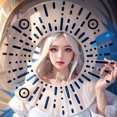 冷艳美人二维码生成器-小圆码-AI