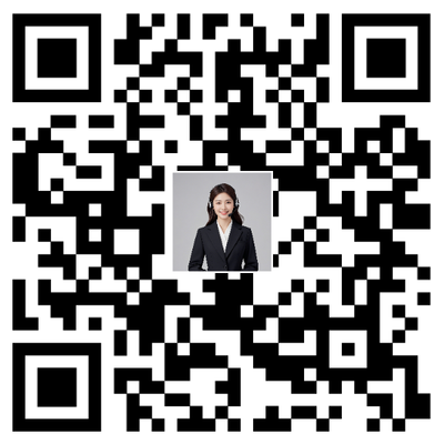社交名片黑白色美女客服方点二维码二维码生成器-平面静态-正方形码