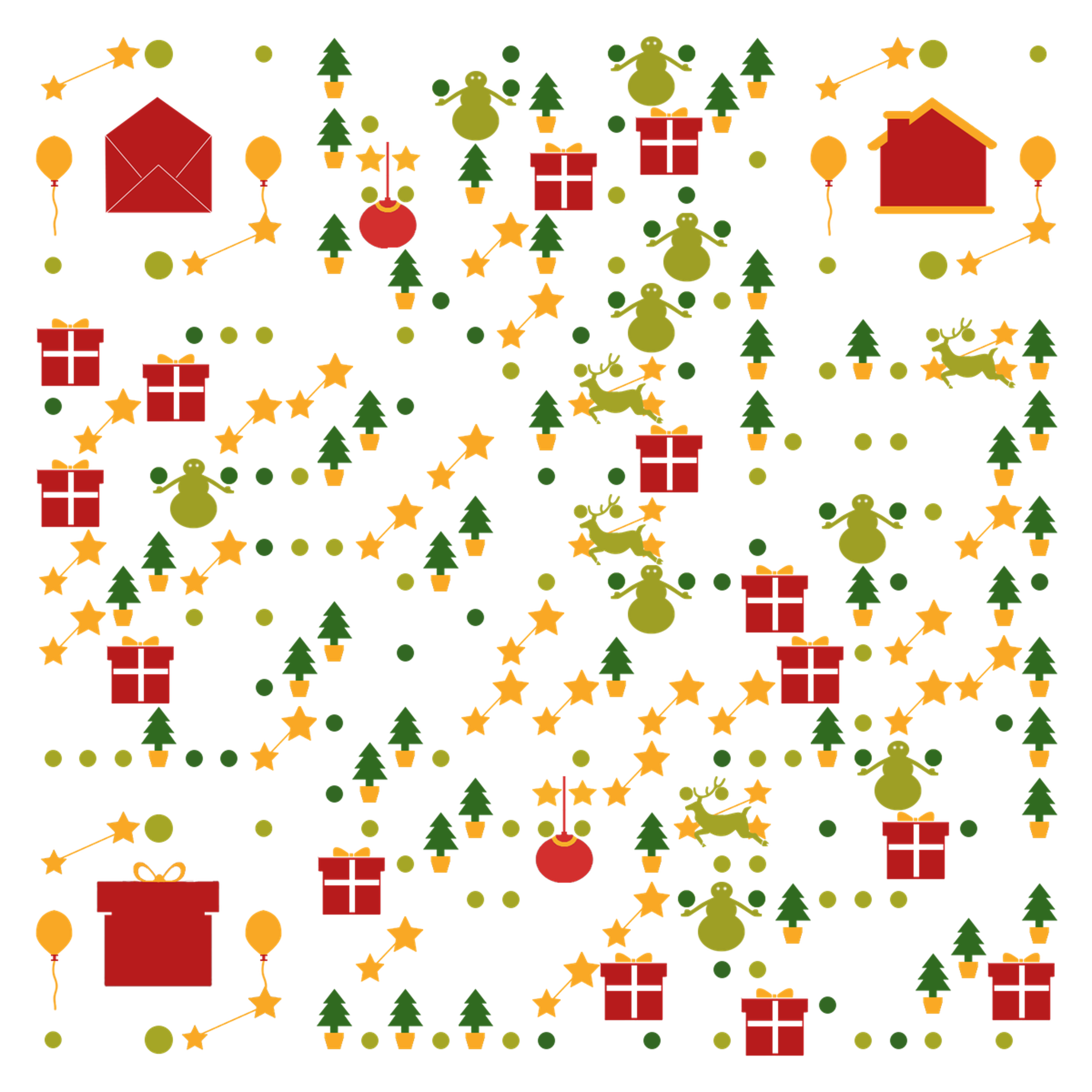 圣诞气氛礼物二维码生成器-平面静态-正方形码