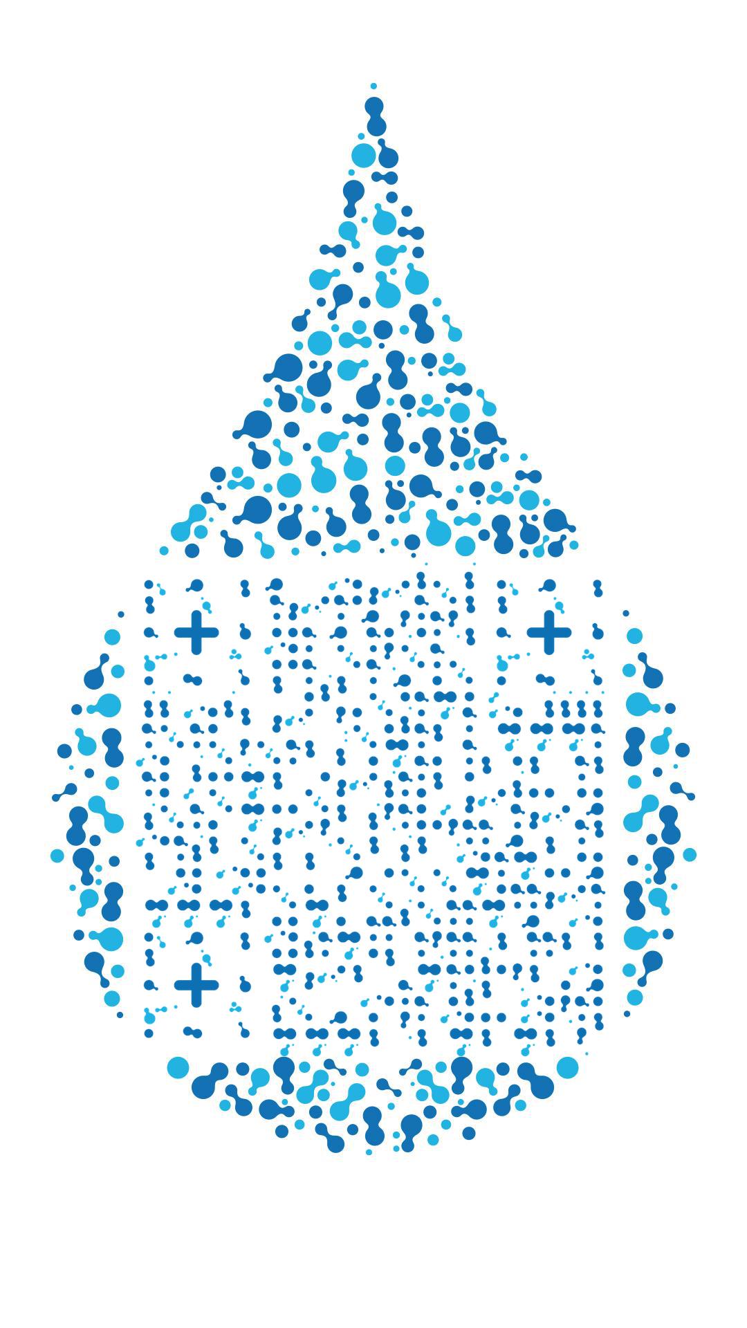 水滴水珠扫码买水矿泉水图案节约用水保护环境二维码生成器-平面静态-手机海报
