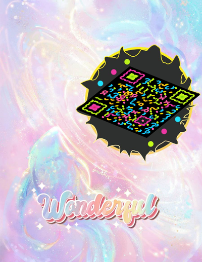 微博动态梦幻五彩丝带 码艺术二维码二维码-微信名片-平面静态