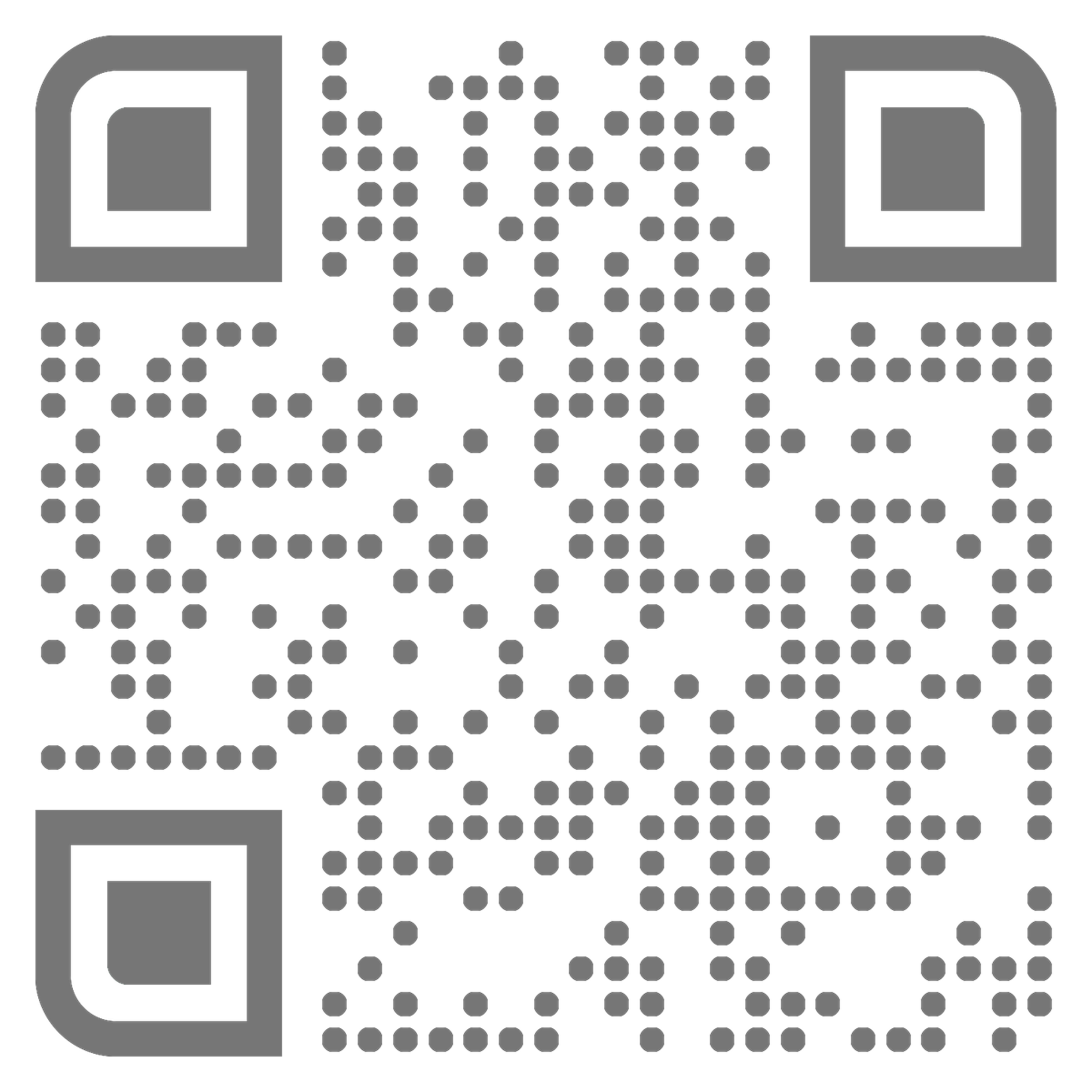 经典单码灰色圆点圆角二维码二维码生成器-平面静态-无背景码