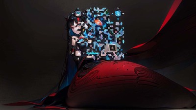 神秘幻境女子二维码生成器-主页背景-AI