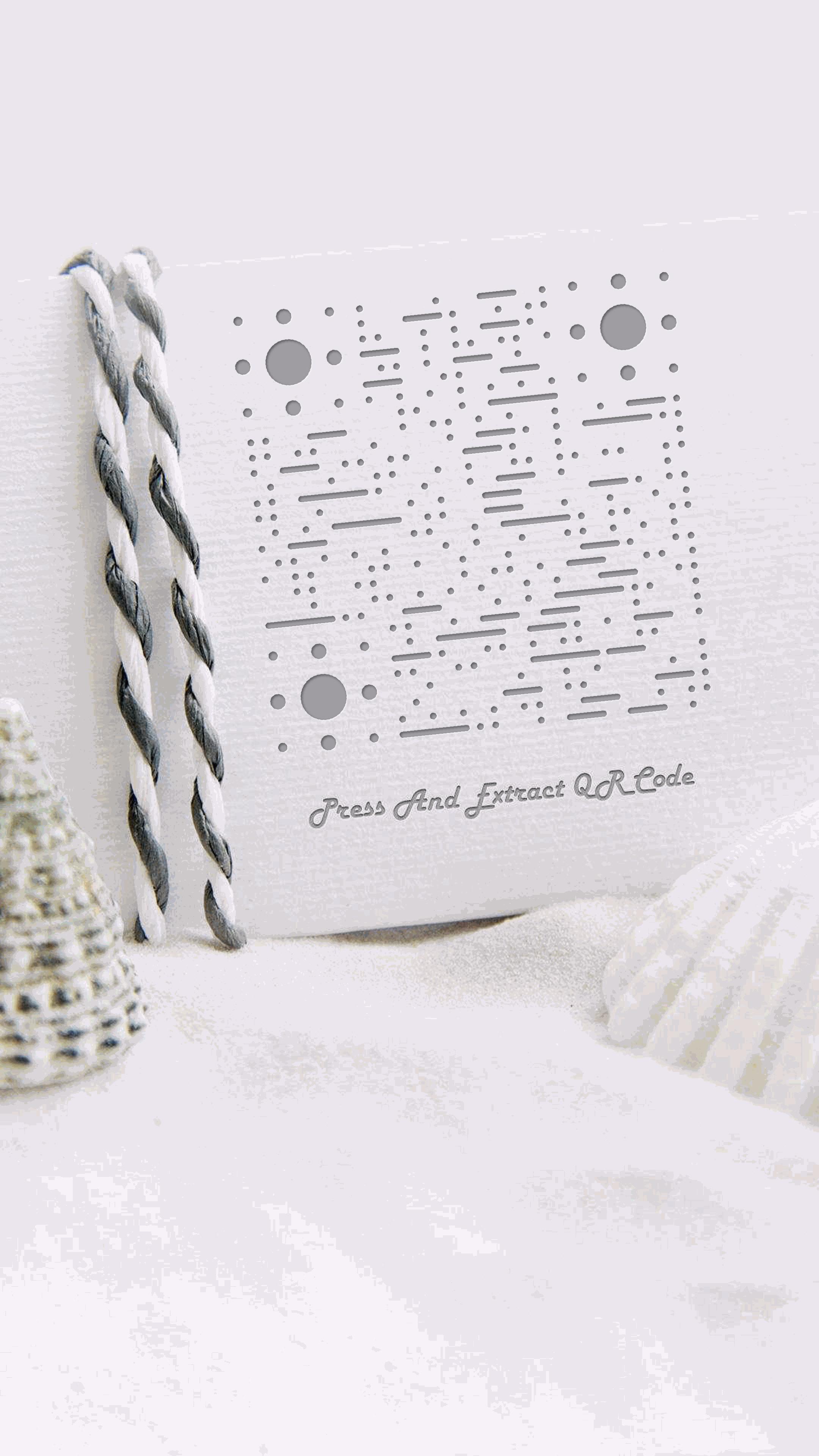 简约淡雅明信片二维码生成器-平面静态-手机海报