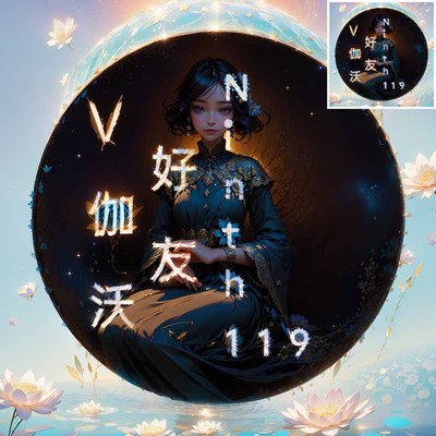抖头圆镜佳人AI艺术字-第九工场字体生成器