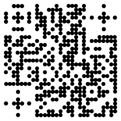 经典单码黑色圆点个性二维码二维码生成器-平面静态-无背景码