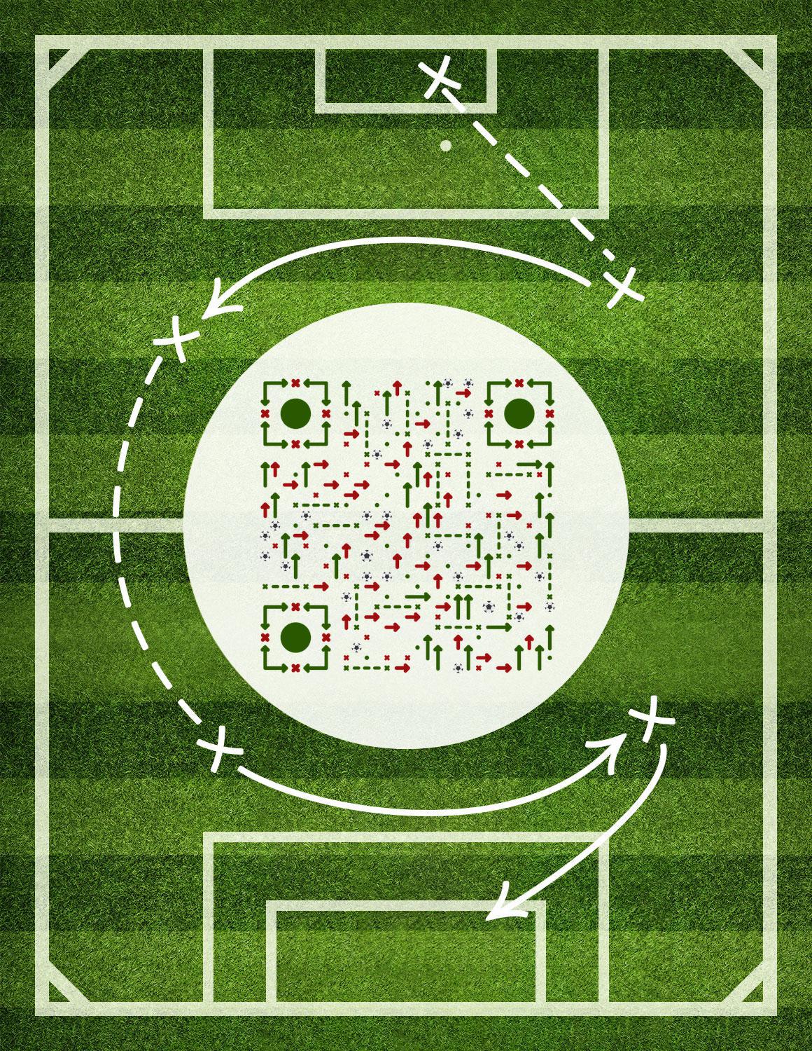 足球运动二维码生成器-平面静态-微信名片