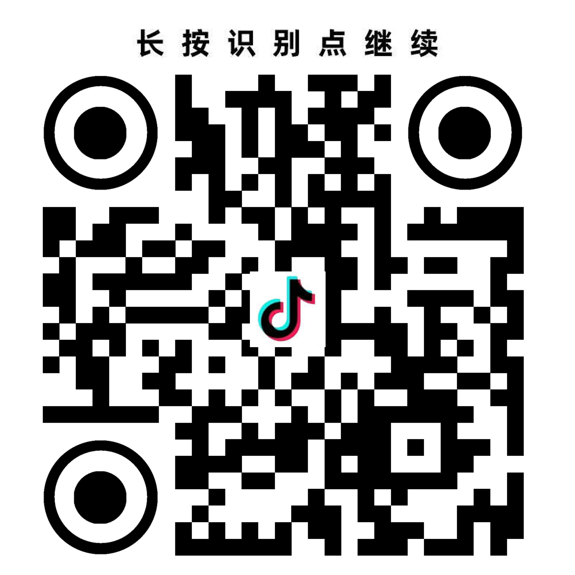 抖音图标白底黑色圆形普通方块二维码二维码生成器-平面静态-正方形码