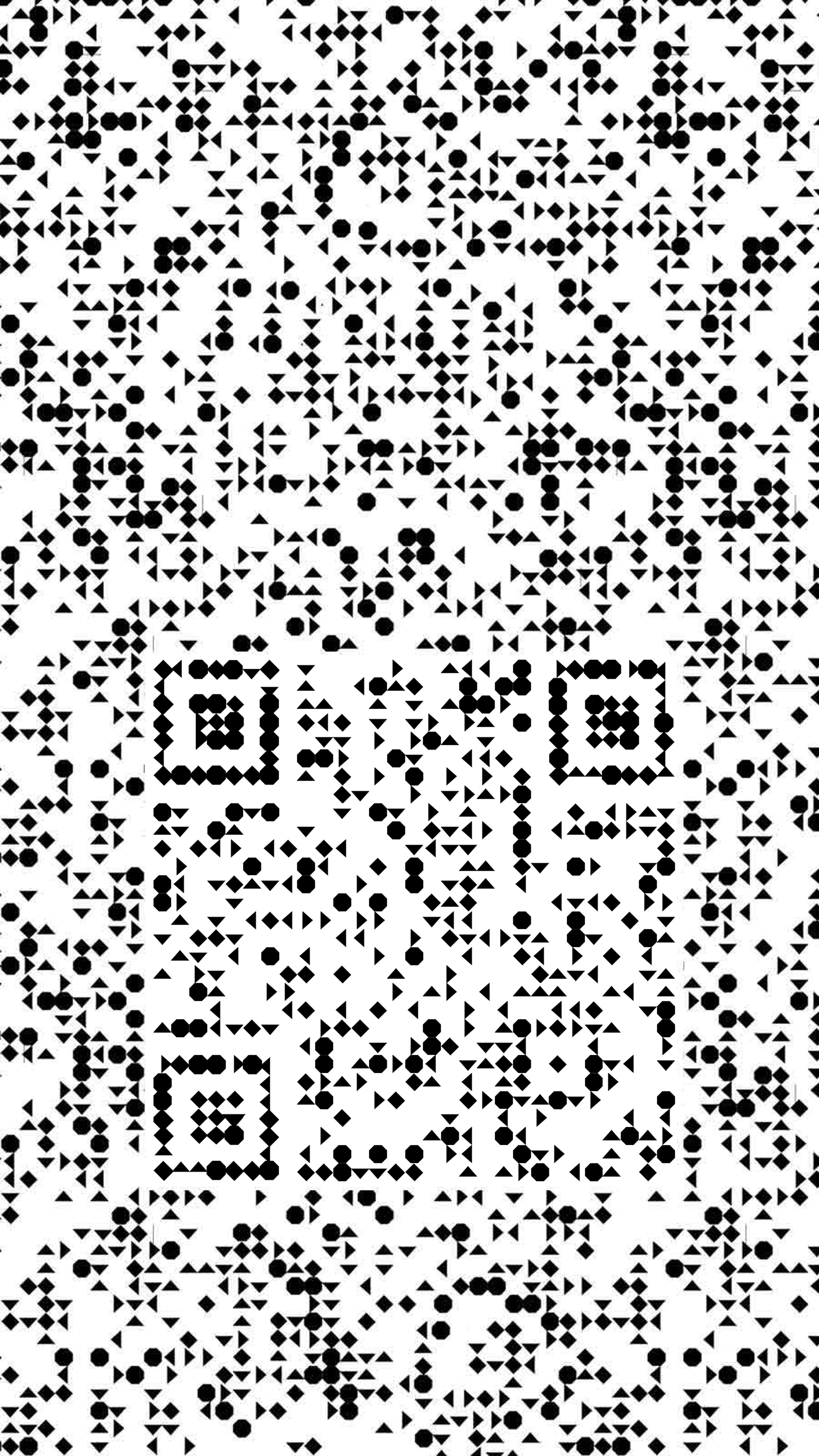 三角八边形菱形带背景隐藏二维码二维码生成器-平面静态-手机海报