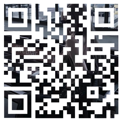 反白深色美女背景个性二维码（截图识别）二维码生成器-平面静态-正方形码