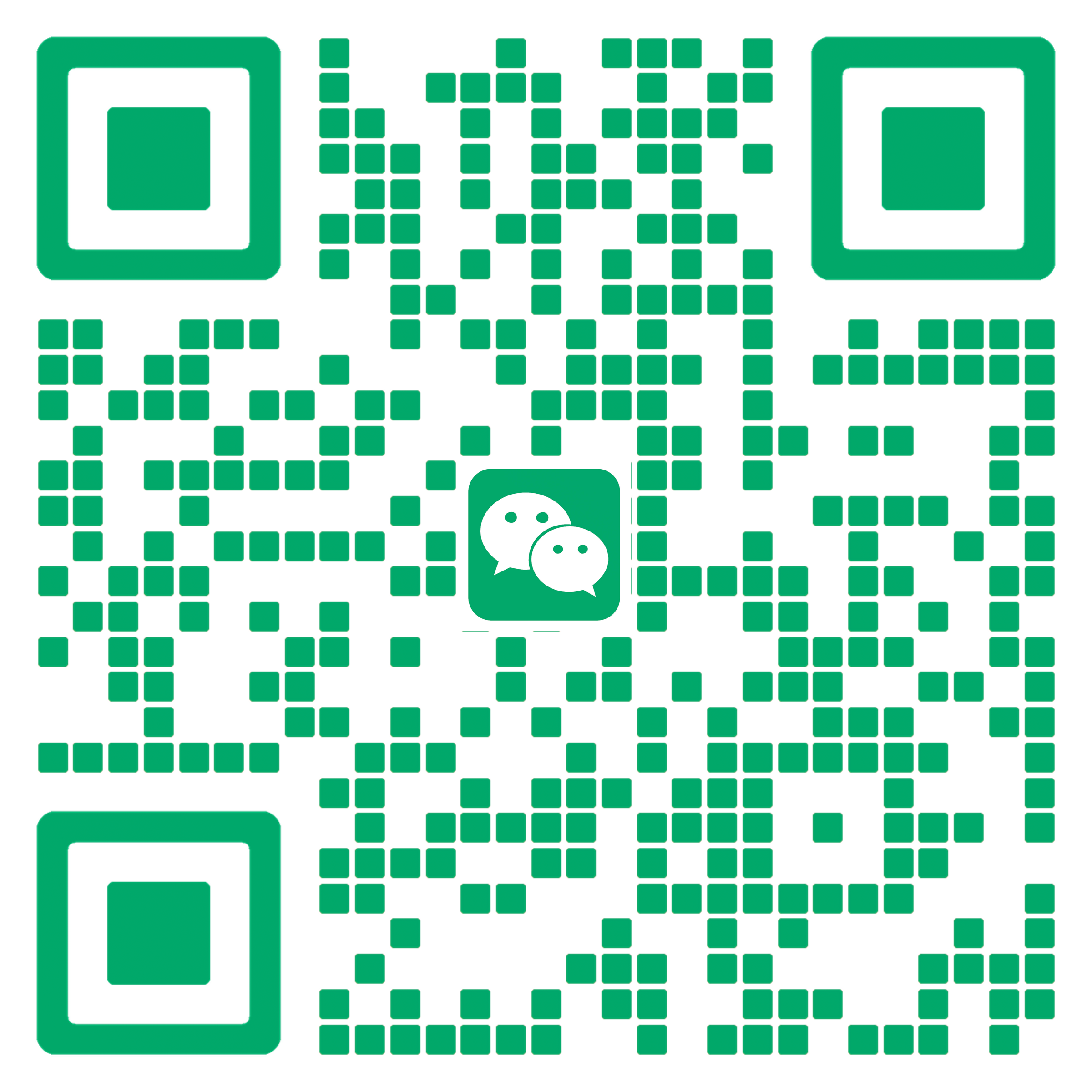 绿色方块v标瓷砖二维码美化二维码生成器-平面静态-正方形码
