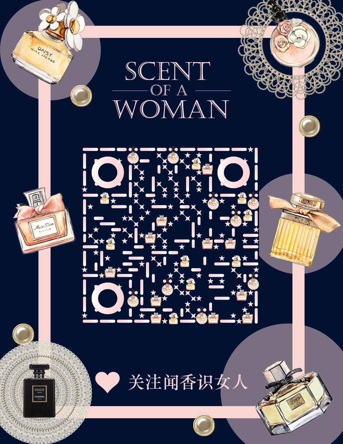香水le Parfum二维码-微信名片-平面静态