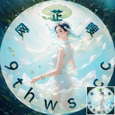 抖头荷影仙踪AI艺术字-第九工场字体生成器