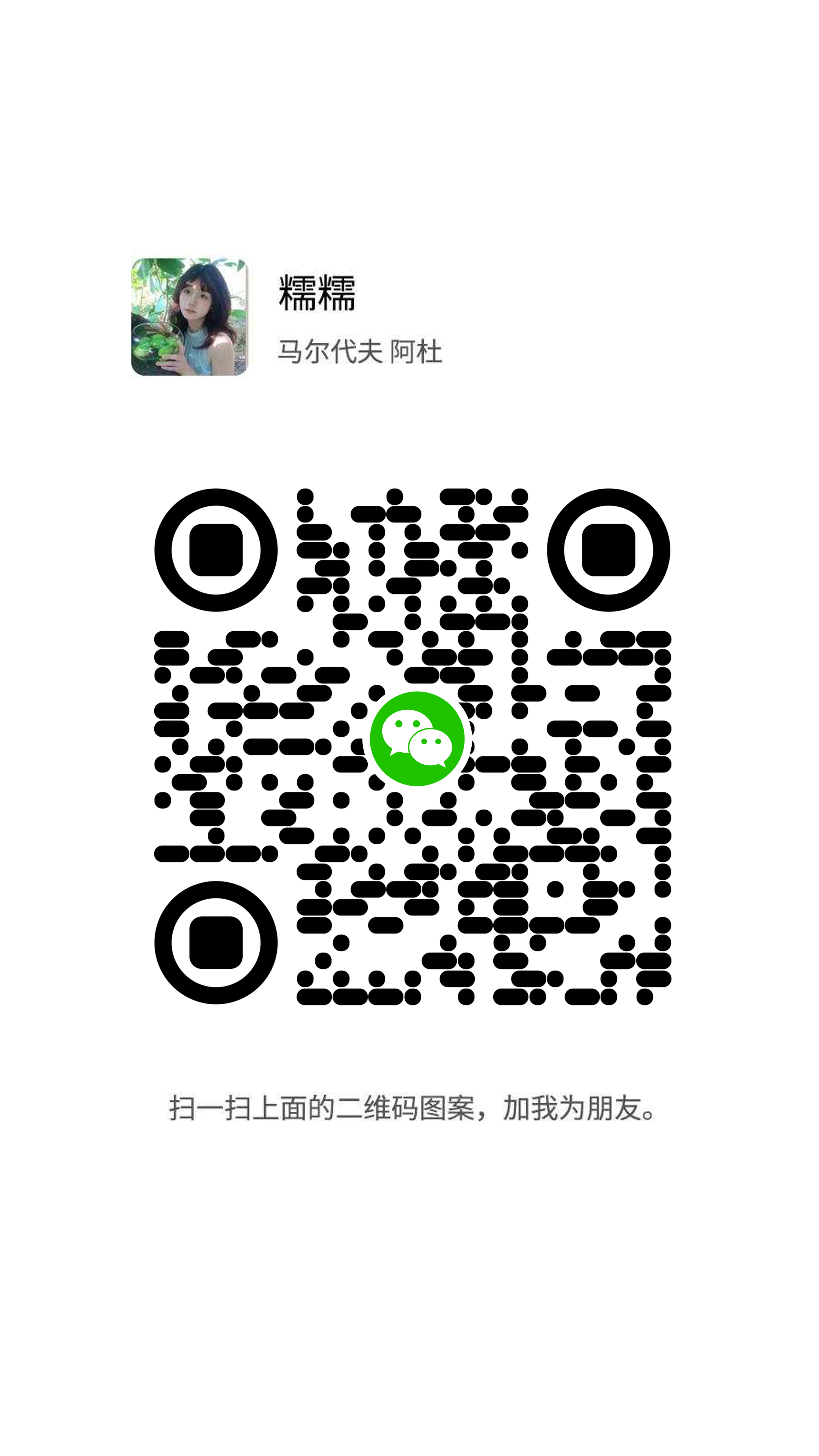 社交名片泡泡标美女糯糯圆形横条圆柱过审二维码二维码生成器-平面静态-手机海报