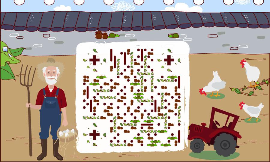 农场老爷爷的养鸡场二维码生成器-平面静态-公众号图