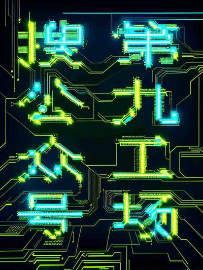 赛博朋克电子AI艺术字-第九工场字体生成器