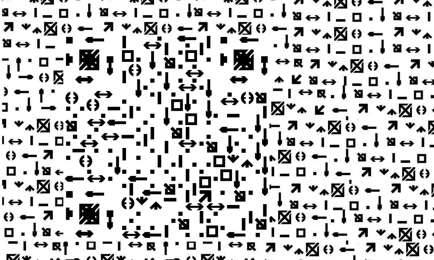 个性密集箭头黑白隐藏二维码二维码生成器-平面静态-公众号图