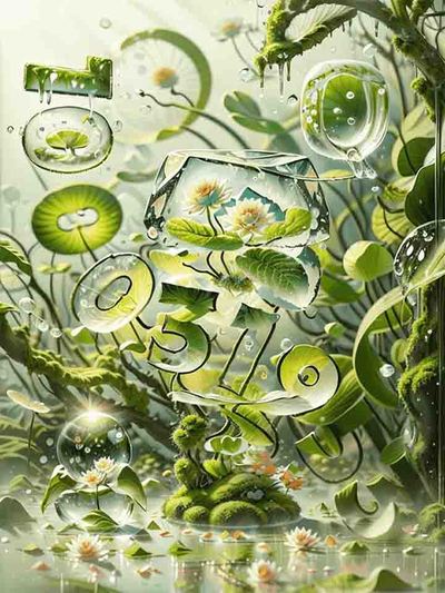 植物数字AI隐藏字-第九工场字体生成器
