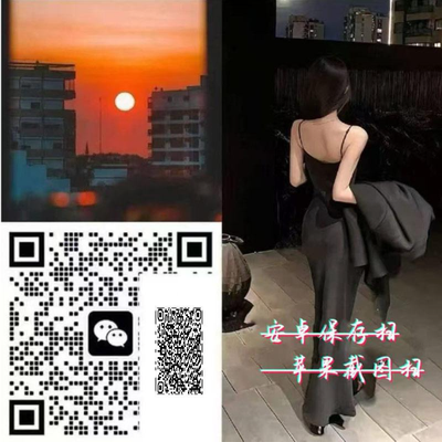 泡泡头图三格头落日夜色女生性感背影引流二维码二维码生成器-平面静态-正方形码