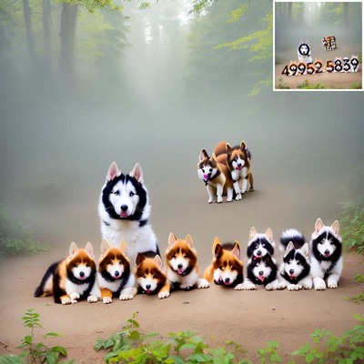 抖头雾林犬语AI艺术字-第九工场字体生成器