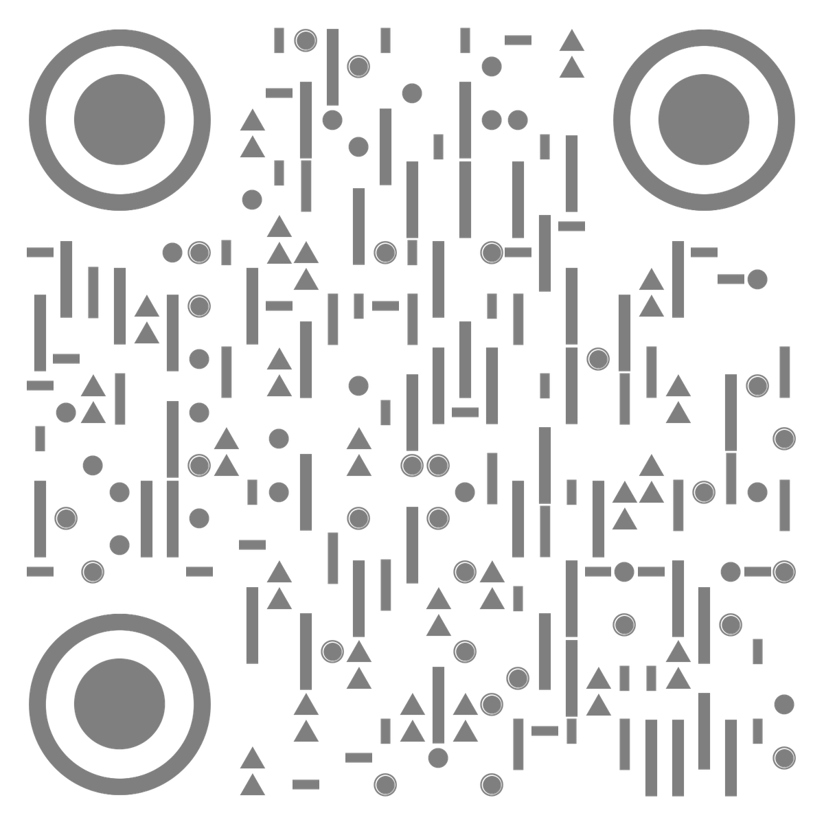 简约线条灰色线性数学极简二维码生成器-平面静态-无背景码