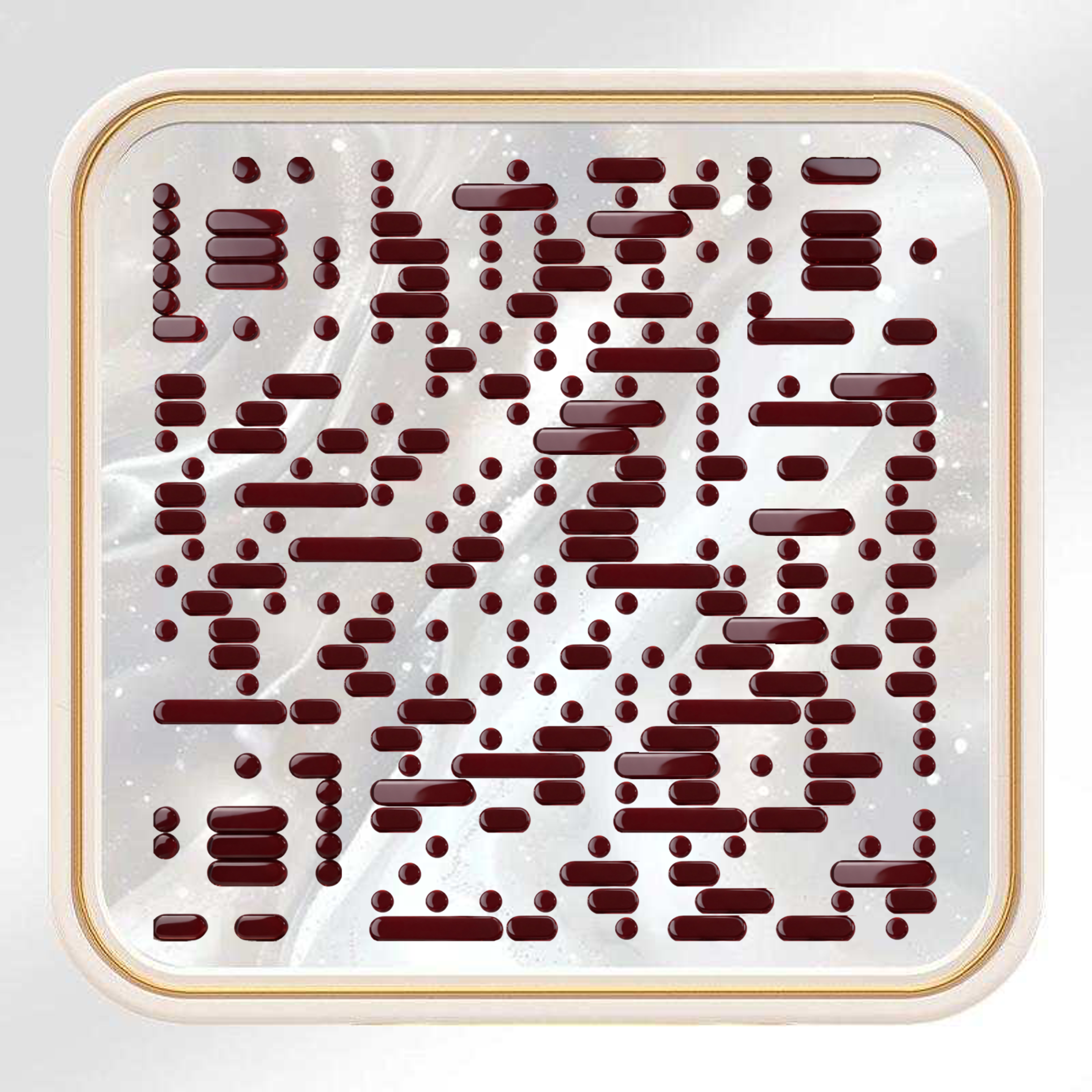 简洁背景深红色宝石银色发光背景创意二维码二维码生成器-平面静态-正方形码