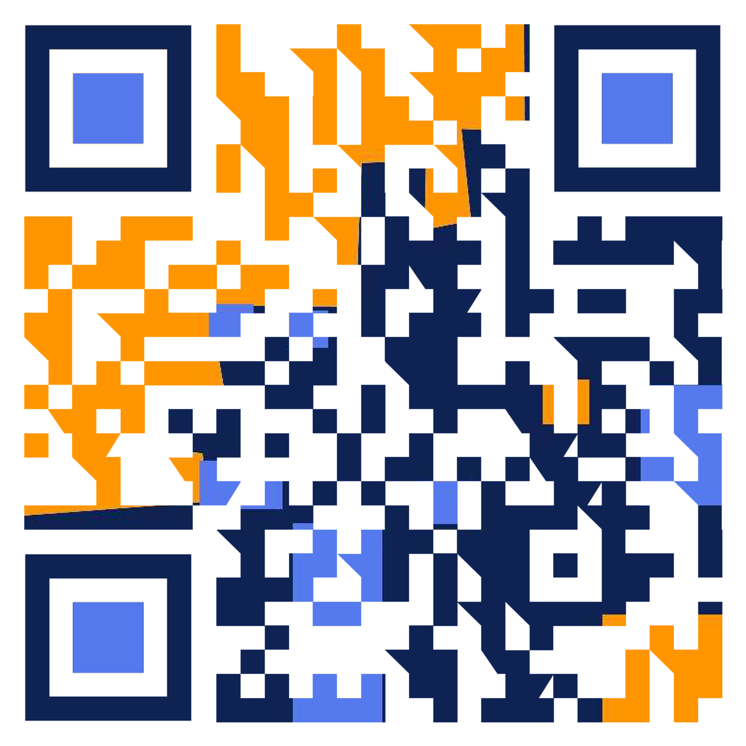 方角角尖蓝橘普通个性二维码二维码生成器-平面静态-正方形码