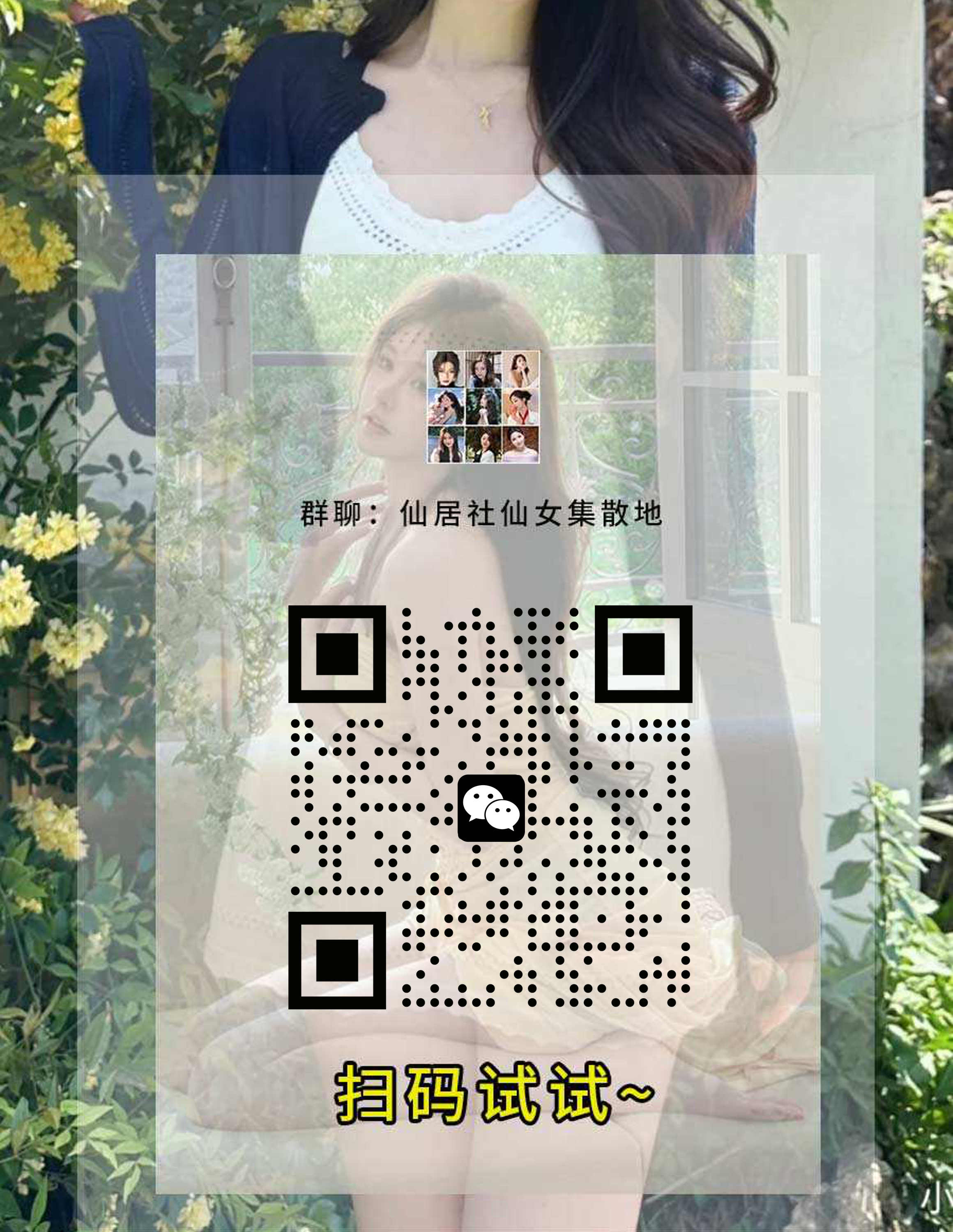 作品封面半透明背景方块圆点引流二维码二维码生成器-平面静态-微信名片