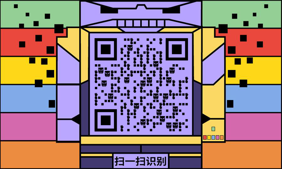 漫威英雄灭霸艺术码二维码生成器-平面静态-公众号图