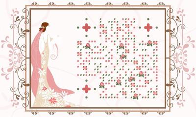 欧式唯美浪漫玫瑰婚礼邀请函二维码生成器-平面静态-公众号图