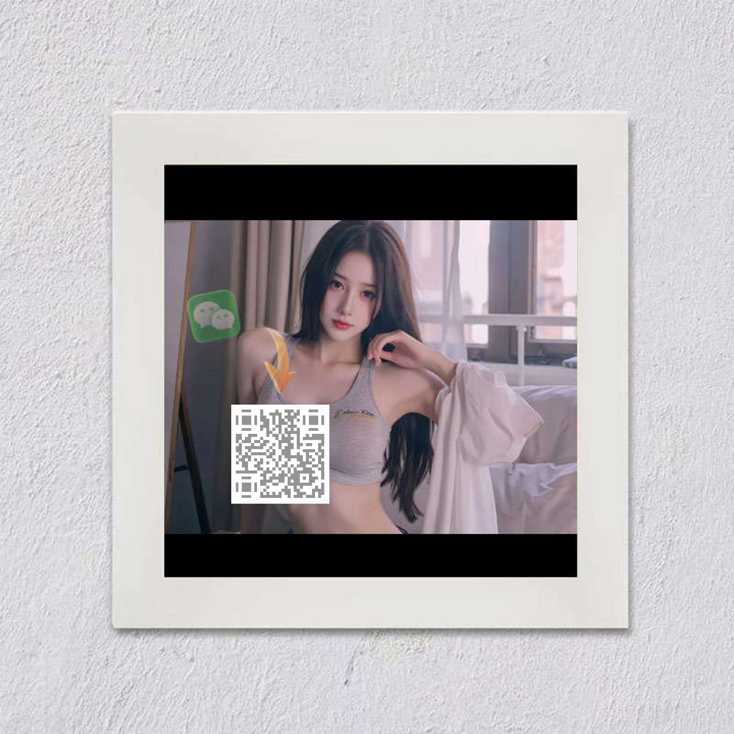 b站动态窗边美女v标高密度灰色二维码二维码生成器-平面静态-正方形码