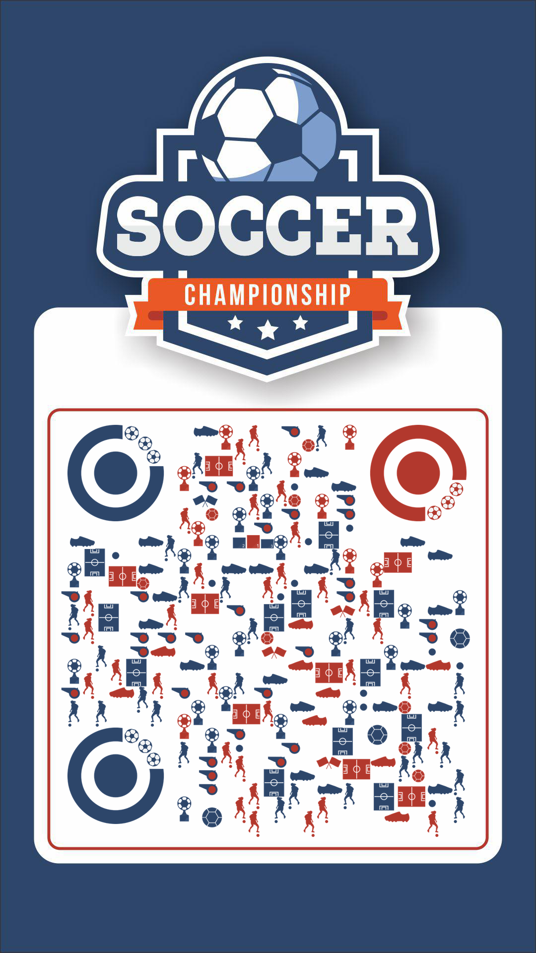 踢足球体育运动竞技比赛世界杯二维码生成器-平面静态-手机壁纸
