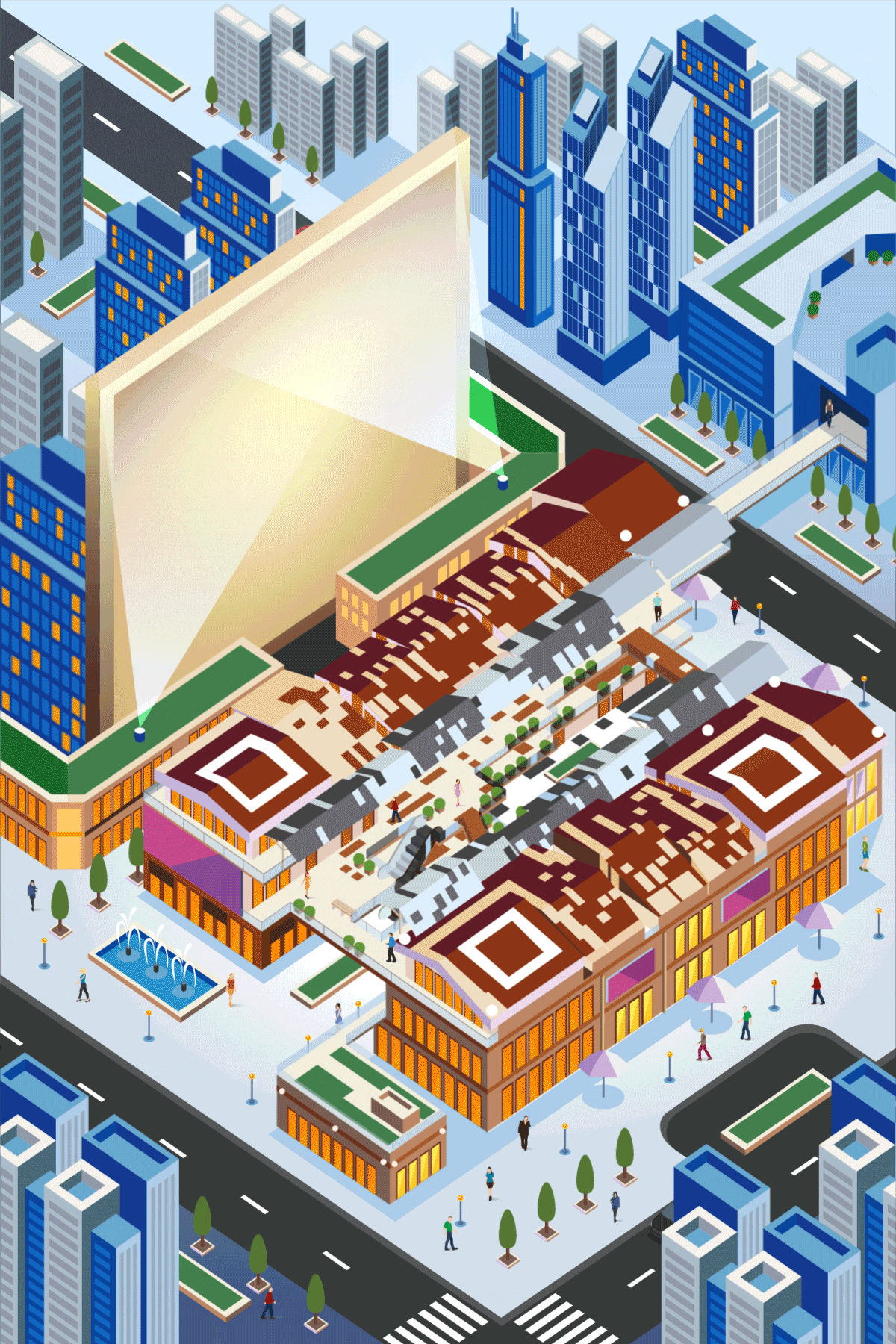 东隆商业广场立体动态艺术二维码创意二维码-第九工场设计外包