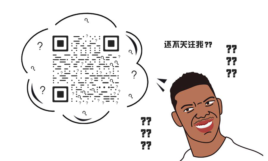 黑人问号疑惑脸二维码生成器-平面静态-公众号图