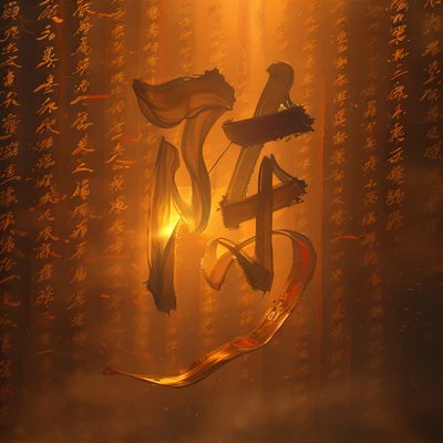国风书法百家姓头像陈AI艺术字-第九工场字体生成器