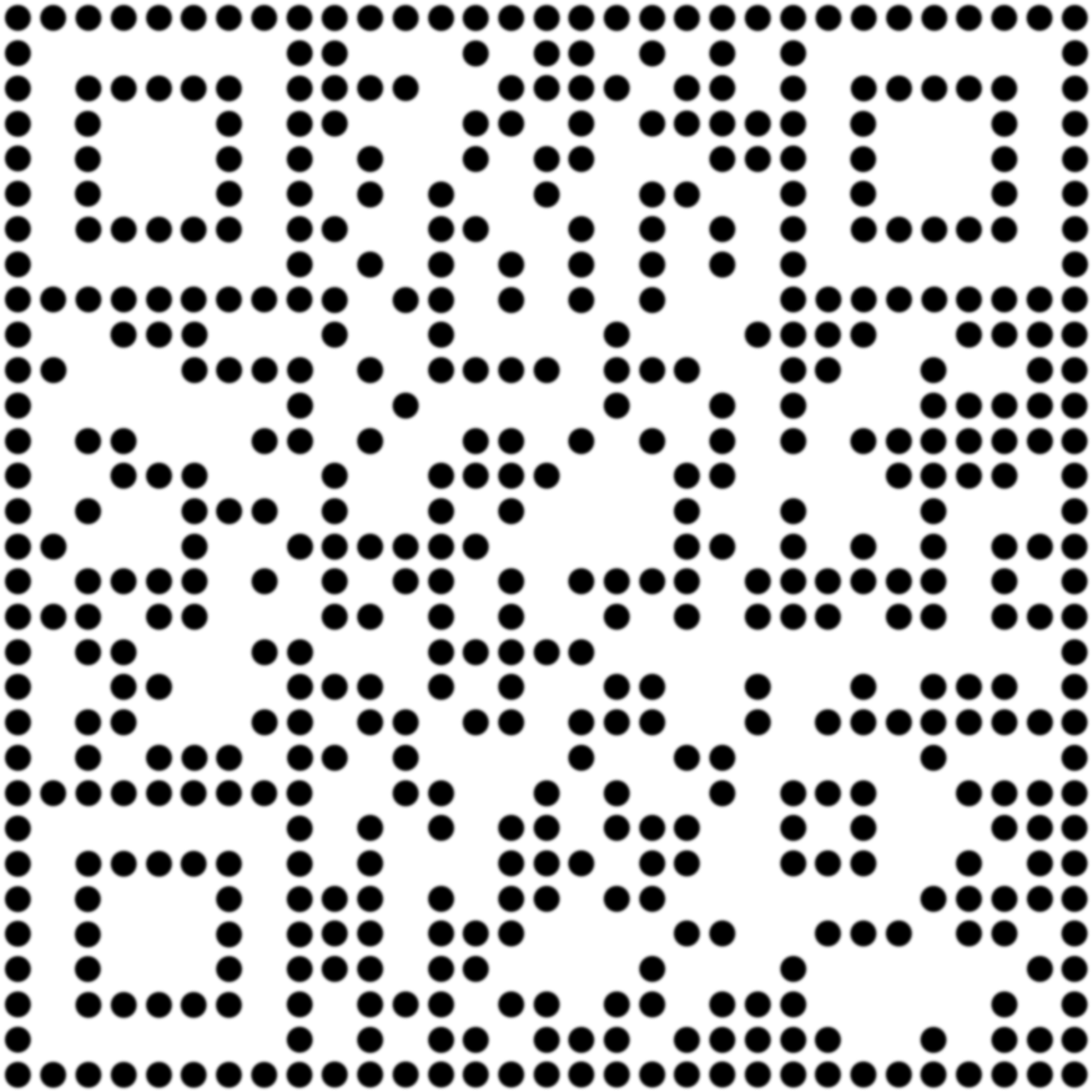 黑白棋盘格简约单码二维码生成器-平面静态-无背景码