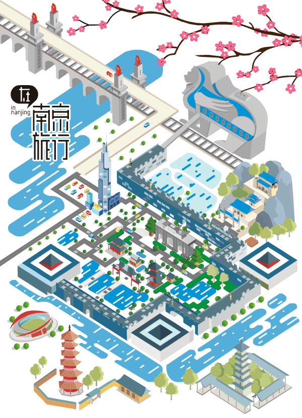 在南京旅行立体动态艺术二维码-创意二维码-第九工场设计外包