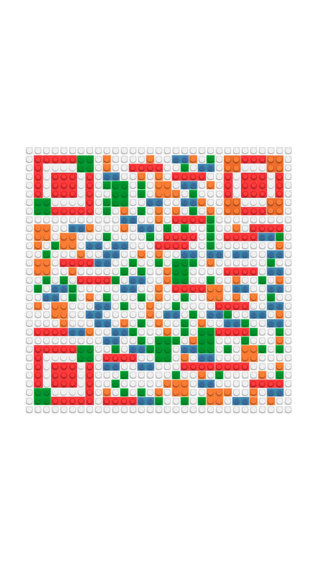 趣味玩具积木彩色游戏解压社交乐高模板 纯码二维码生成器-平面静态-手机海报