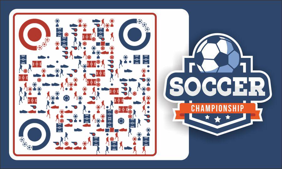 踢足球体育运动竞技比赛世界杯二维码生成器-平面静态-公众号图