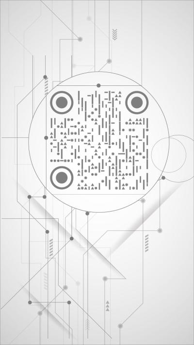 简约线条灰色线性数学极简二维码生成器-平面静态-手机海报